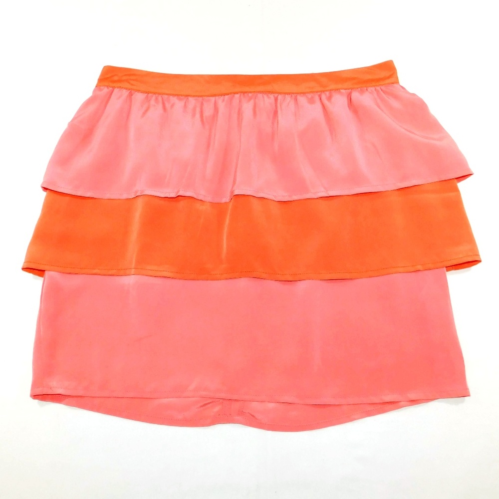 H&M Pink Layered Tiered Skirt, Size 12